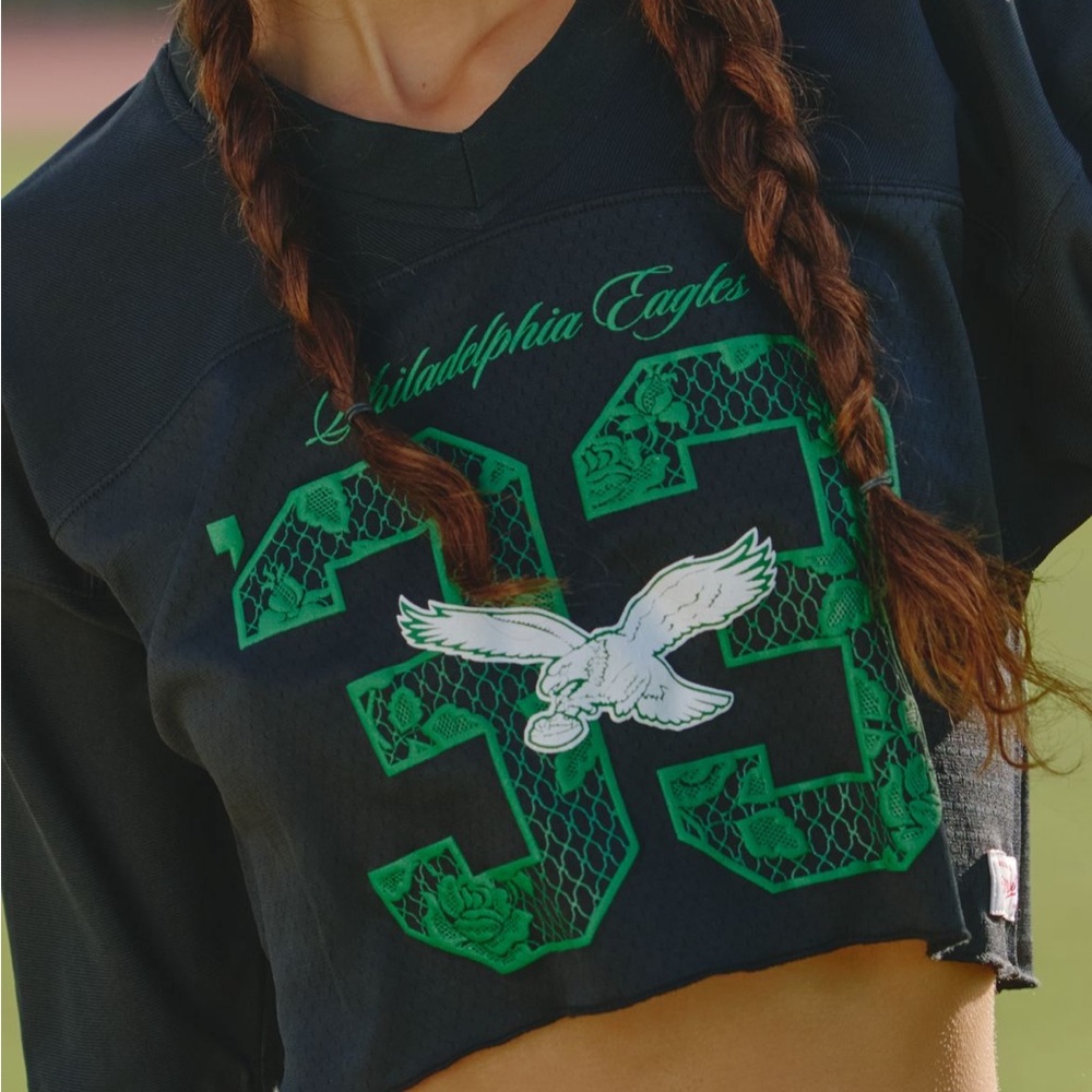 Mitchell & Ness/Anthropologie Philadelphia Eagles Cropped Jersey
